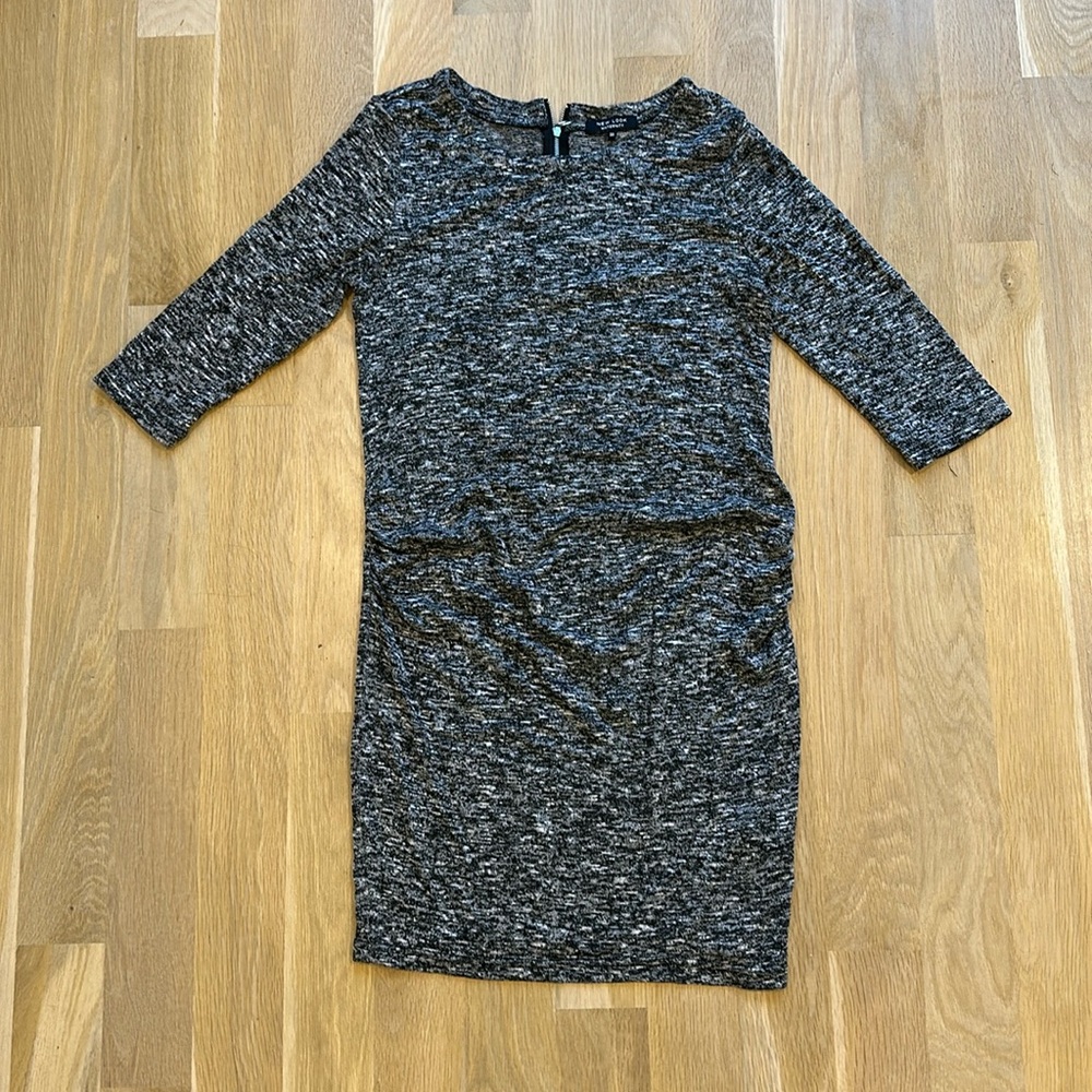 New Look Maternity Bodycon Heathered Dark Gray Dress